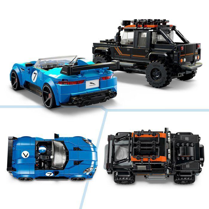LEGO Speed Champions 77264 La Jaguar Project 7 et le Land Rover Defender - Voitures Jouets