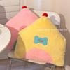 Cartoon House Geometric Plush Toy With Embroidery Sofa Cushion Decor Doll Gift