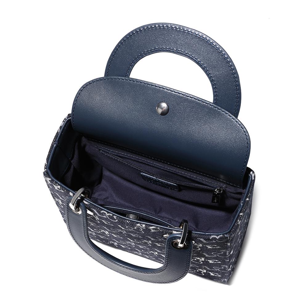 New Disney Mickey Series PU, Textile Mixture One Shoulder Handbag Women's Blue BMK-71667L