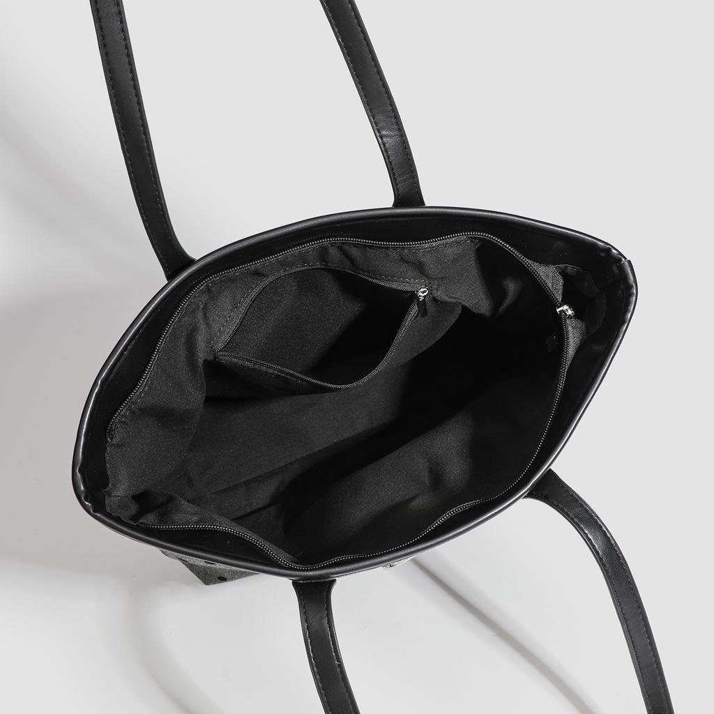 College Canvas Tasche Schleife Achseltasche Lässige Shopping Ein-Schulter Handtasche