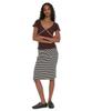 PARTIMENTO WOMEN Pwc Contrast Binding V-Neck Top_Brown