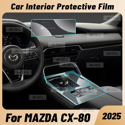 Krasbestendige Auto Interieur Middenconsole Media Dashboard Navigatie TPU Beschermfolie Voor MAZDA CX-80 2025 Sticker