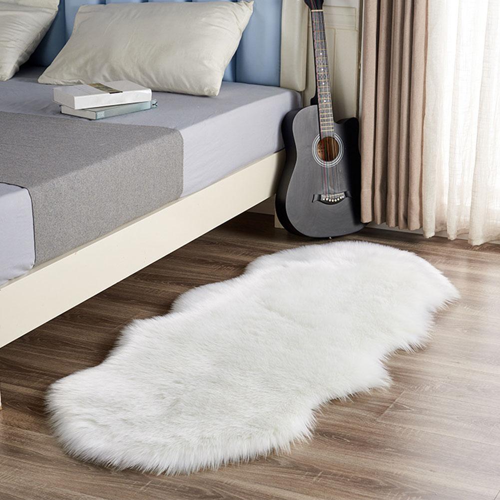 Artificial Sheepskin Long Hair Carpet Floor Wool Fluffy Soft Mat Rugs Soft Rugs Faux Fluffy Decor Shaggy Faux Shaggy Fluffy V9W0