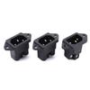 Hot Sale 1Pc HiFi Audio Pure Copper Male Audio IEC Inlet Power 3 Pin Socket AC 250V 10A Elecrtric Plug Connector