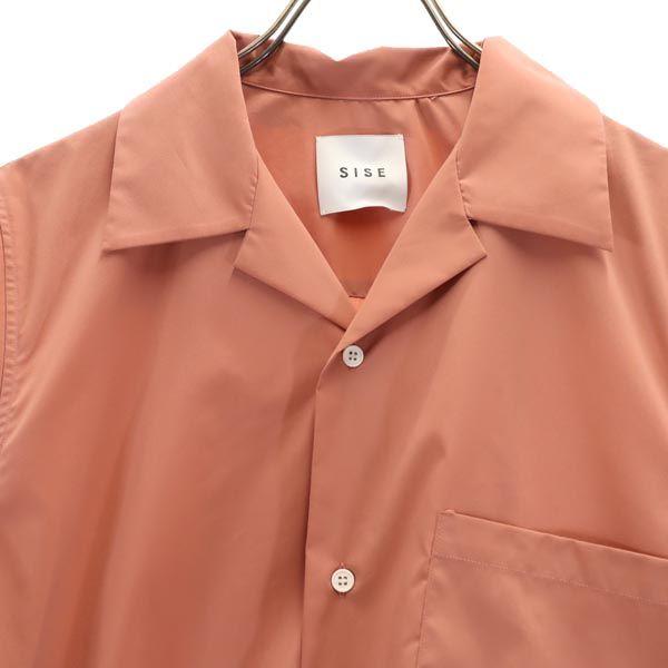 SISE Long sleeve Open collar shirt salmon pink long Men's Used