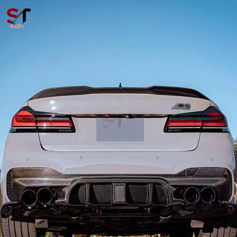 Carbon Fiber Rear Lip, Bumper, and Diffuser for BMW M5/F90, 5 Series/G30/G38.