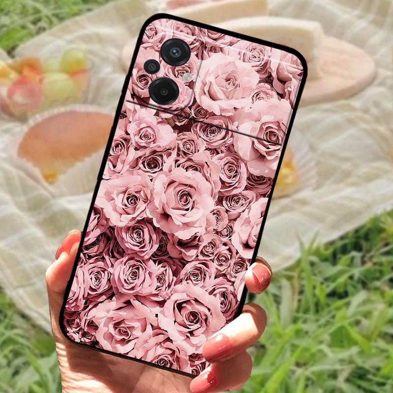 For Xiaomi Poco M5 4G Case Cover For Poco M4 5G Soft Silicone Black Bumper For Redmi Note 11R Shockproof Protective Funda Coque