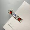 Anime Metal Hollow Out Keychains Bookmark Cute Jet Manga Fashion Bag Key Tag Jewelry Accessory Key Ring Holder Gift Anime