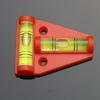 Plastic T-type Level Bubble Triangular Red Black Orange Color Acrylic level Vails Ruler Horizontal Instrument