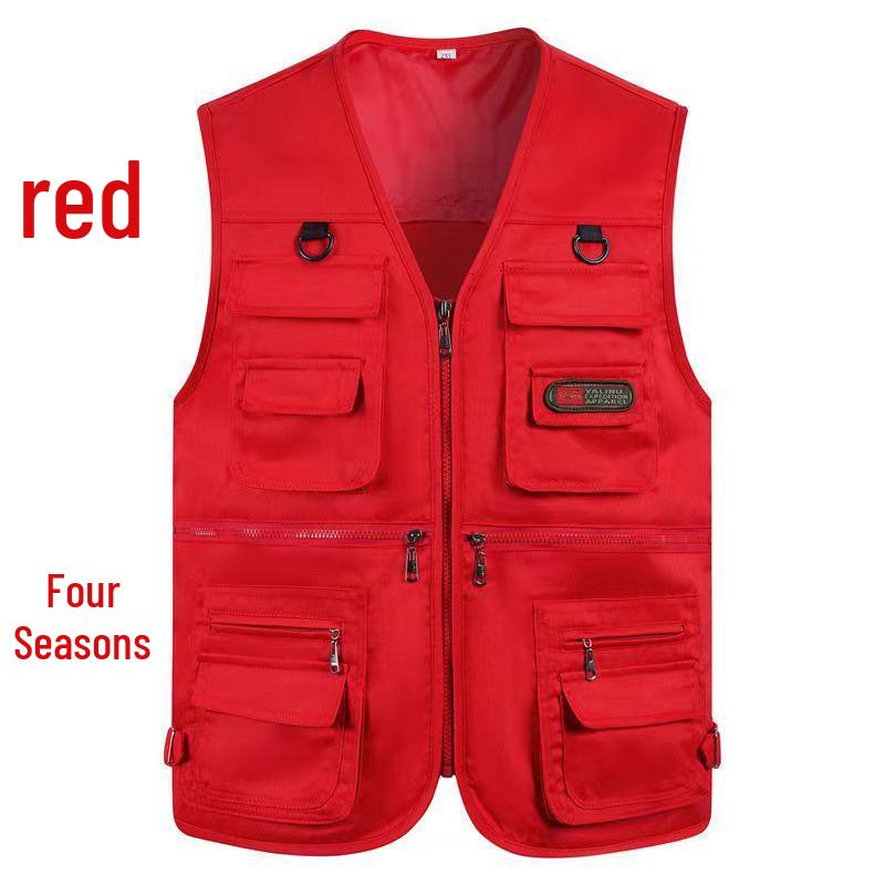 

Чоловічий зносостійкий багатокишеньковий камуфляжний жилет для риболовлі, фотографії та роботи на відкритому повітрі. 2XL (135-155 lbs)