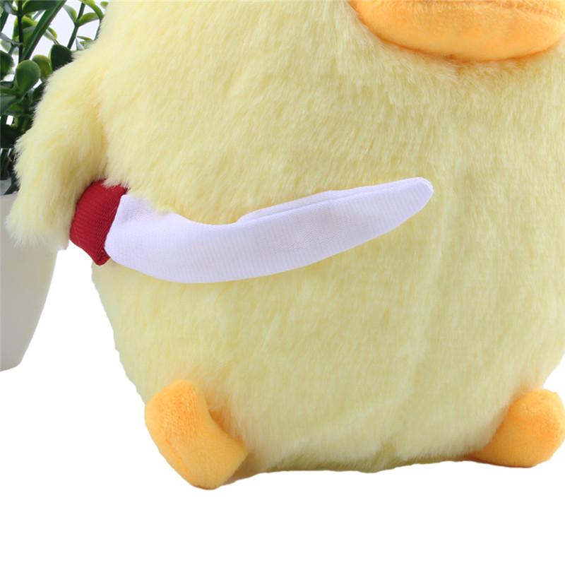 25cm Cartoon Duck With Knife Plush Toy Cute Hamster Animal Stuffed Plush Dolls for Kids Gift