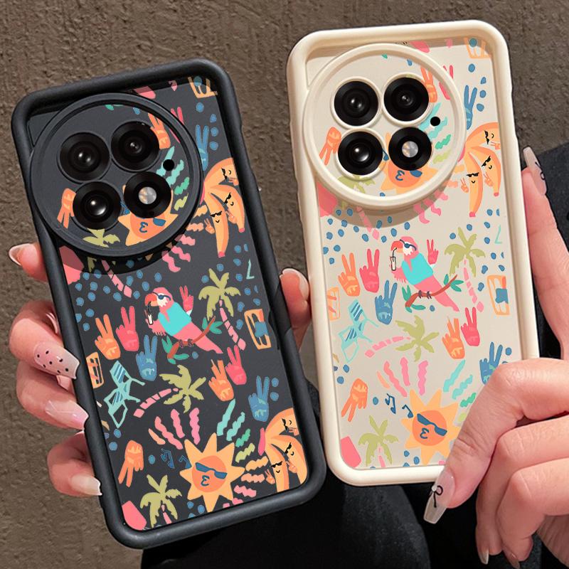 For OnePlus 13 Case Colorful Cartoon Pattern Shockproof Bumper Silicone Cover For OnePlus 15 Nord 5 13R 13T 12R 12 11R 5G