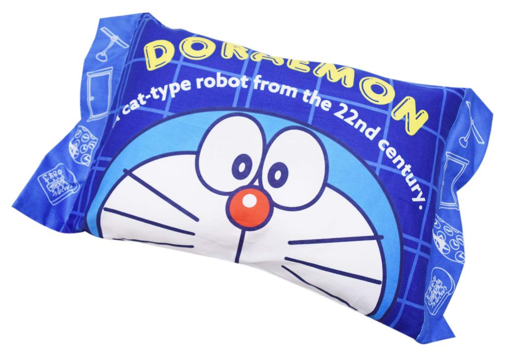 MORIPiLO Morishita Pillow Doraemon 40x30cm Washable with Cover Stuffed Cushion Character Goods Shogakukan Blue 4620400 Children's Approx.