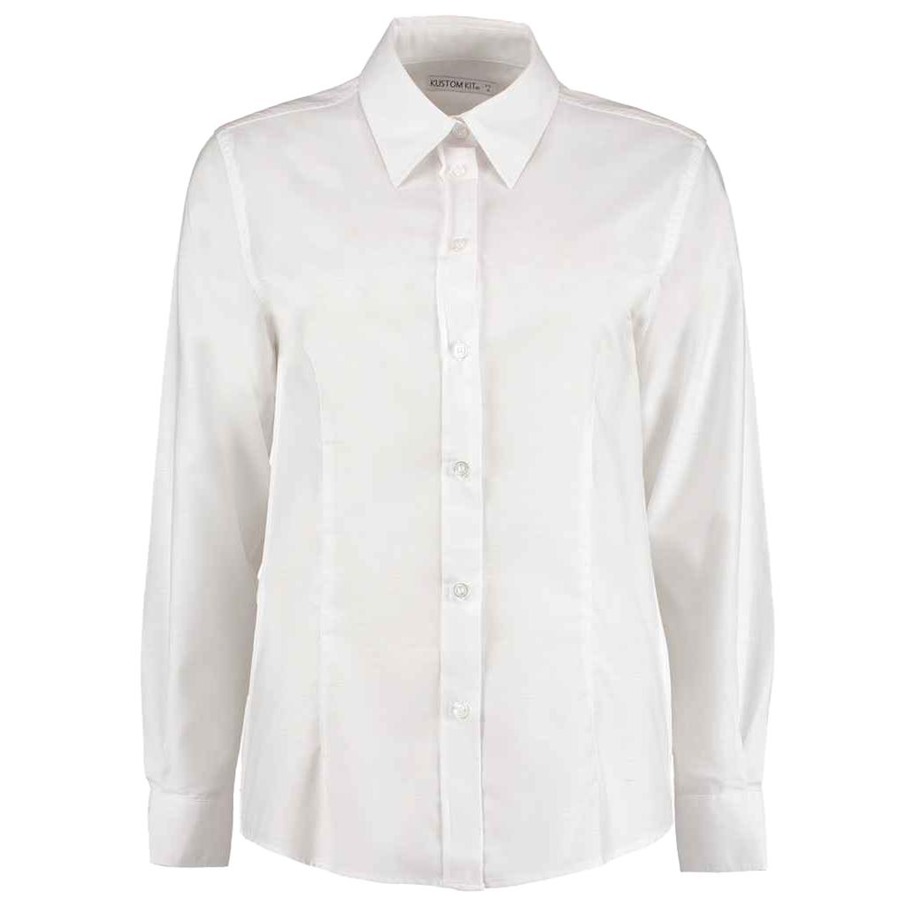 Kustom Kit Womens/Ladies Oxford Tailored Long-Sleeved Shirt