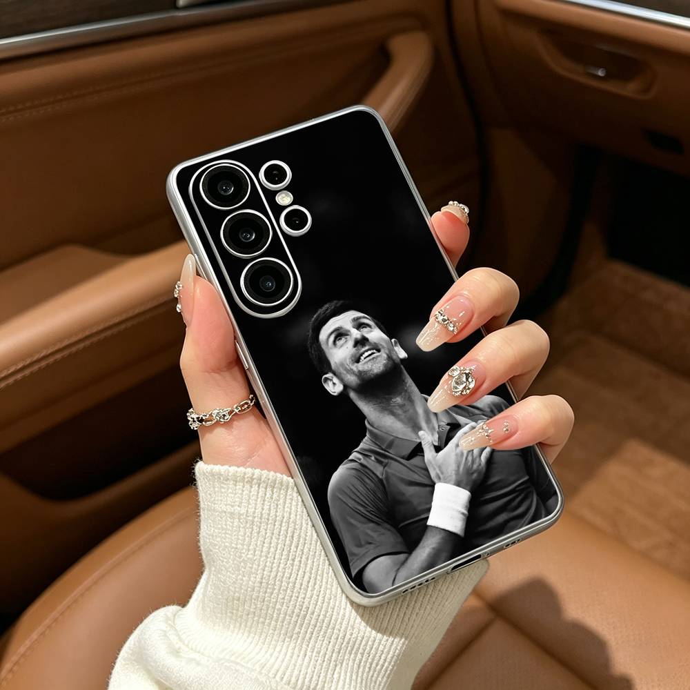 Tennis GOAT Novak Djokovic Clear Phone Case for Samsung S25, S24, S21, S22, S23, S30, Ultra, S20, Plus, FE, Lite