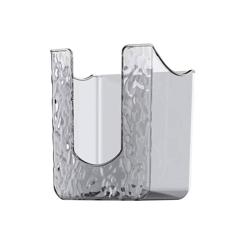 Wall Mounted Wipes Dispenser Self-Adhesive Waterproof Punch Free Tissue Holder for Kitchen Bathroom Patio Home