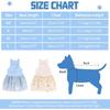 Dog Tutu Dress Cat Dogs Summer Tulle Slip Lace Dress Cute Puppy Glitter Star Skirt Pet Party Clothes for Small Medium Cat Dog (Blue, Medium)