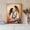 Abstract Couple Kiss Hug Erotic Nude Lovers Embracing Fantasy Sexual Poster Wall Art Pictures Canvas Painting Room Home Decor