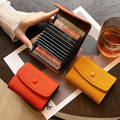 Women Fashion Cards Holders Bag Small Gift Coin Pouch PU Wallets ID Card Holder Cover