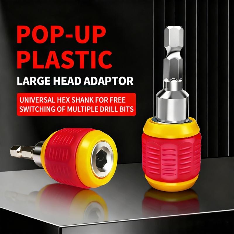 Alloys Steel Drill Bit Converter Quick Change Adapter Quickly release Locking Hexagonal Handle Extension Rod