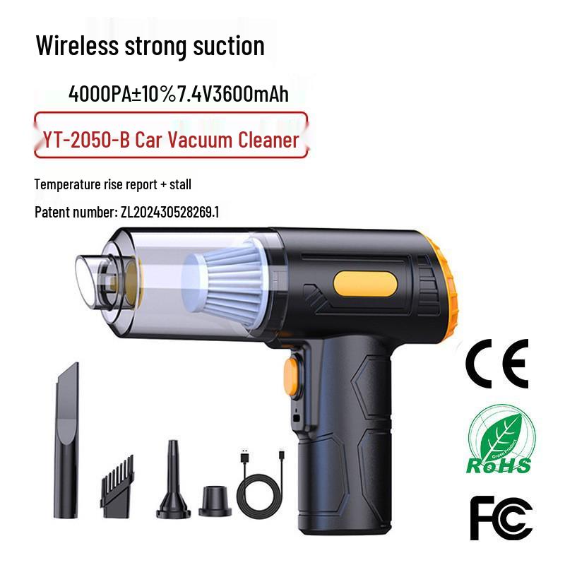 Dual-Use Portable Wireless Car Vacuum: Strong Suction & Blow