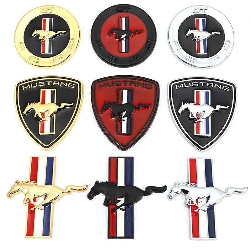 Car Stickers Emblem Badge Racing Trunk Decal for Ford Mustang Shelby GT 350 500 Cobra Mondeo MK Focus 2 3 F-150 Fiesta Kuga