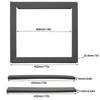 14 x 14 Opening Service Kit for Air Conditioner Base Reinstall, Square Gasket Frame with Self Adhesive Support Pads