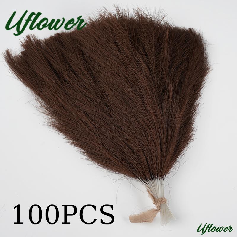 10/30/50/100PCS 42CM Artificial Fluffy Pampas Bohemian Grass Fake Plant Reed Wedding Home Party Decoration