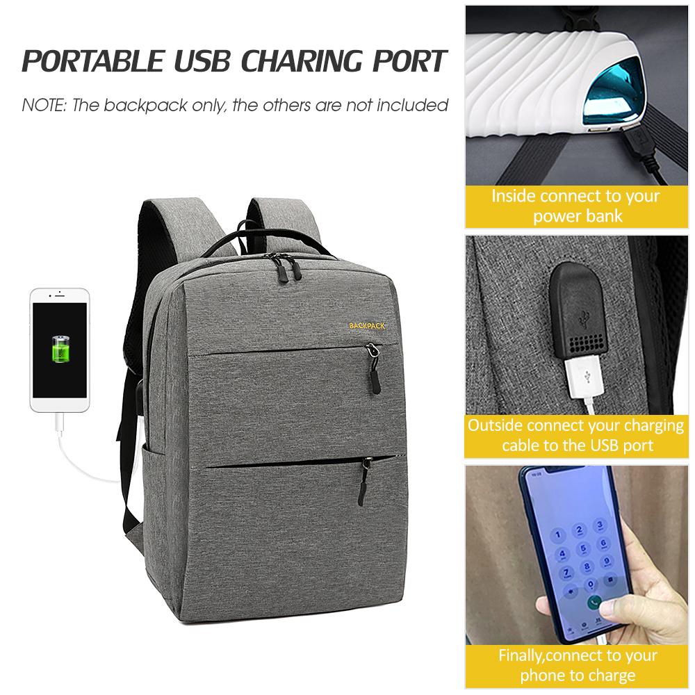 3 pcs Backpack Combo Set Laptop Backpack Water Resistant Business Travel Bag with USB Charging Port College School Computer Backpack Travel Casual Hik