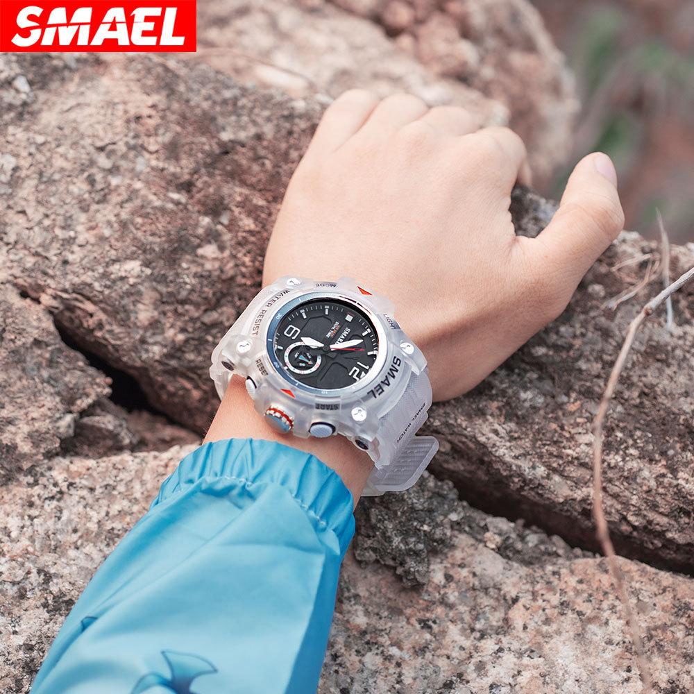 Cook Electronic Watch Outdoor Sports Alarm Clock Time Reporting Swimming Waterproof Electronic Watch