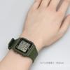 Casio World Time Digital Unisex Watch with Biomass Plastic Khaki Overseas Model LF-30W-3A Band, Green, [Used]