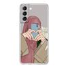 Phone Case For Samsung Galaxy S25 S24 S23 FE S22 Ultra S20 S21 5G S10 S9 Plus S10E S8 Soft Clear Cover Muslim Arabic Girl