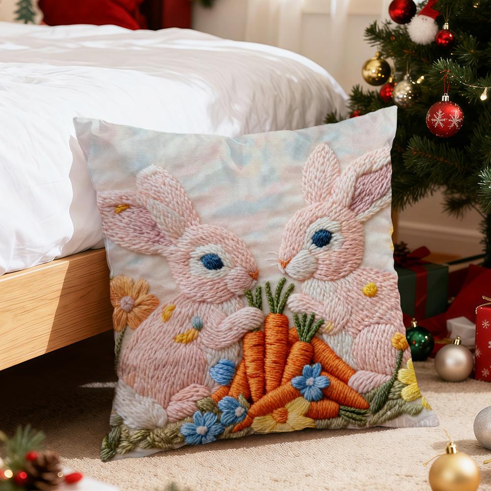 Christmas-Themed Texture Cushion Cover For Pillow Printing Sofa Decoration Home Car Room Coffee Shop Office Nordic Simplicity