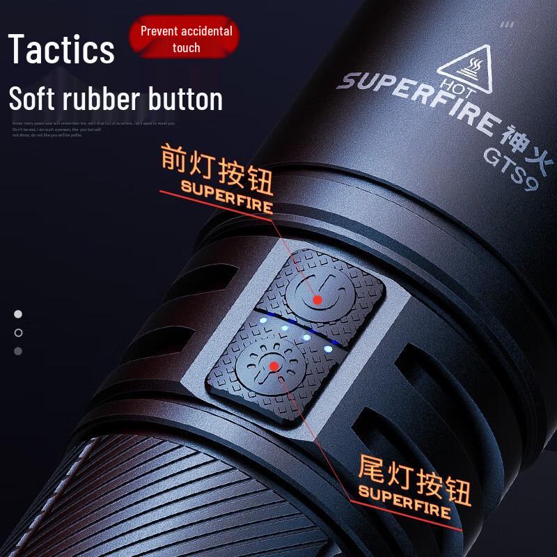 SupFire Laser Cannon MAX High-Power Rechargeable Flashlight
