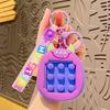 Stress Monster Cute Relief Squeeze Toy Keychain Adorable Pvc Zinc Gift Alloy
