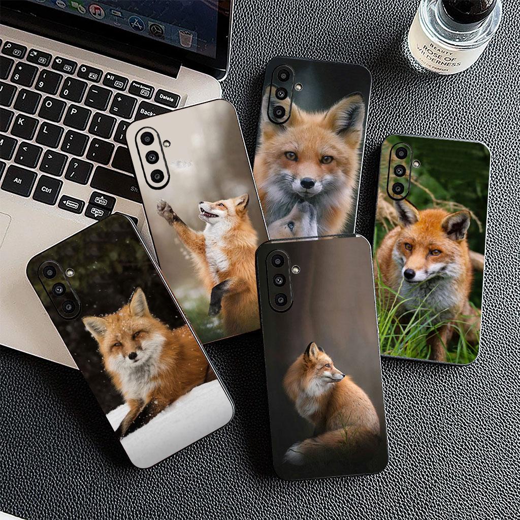 Soft Cover for Samsung Galaxy S25 S24 S23 FE Plus Ultra S7 Edge A16 A15 5G s25+ Coque Phone Case Fox Wild