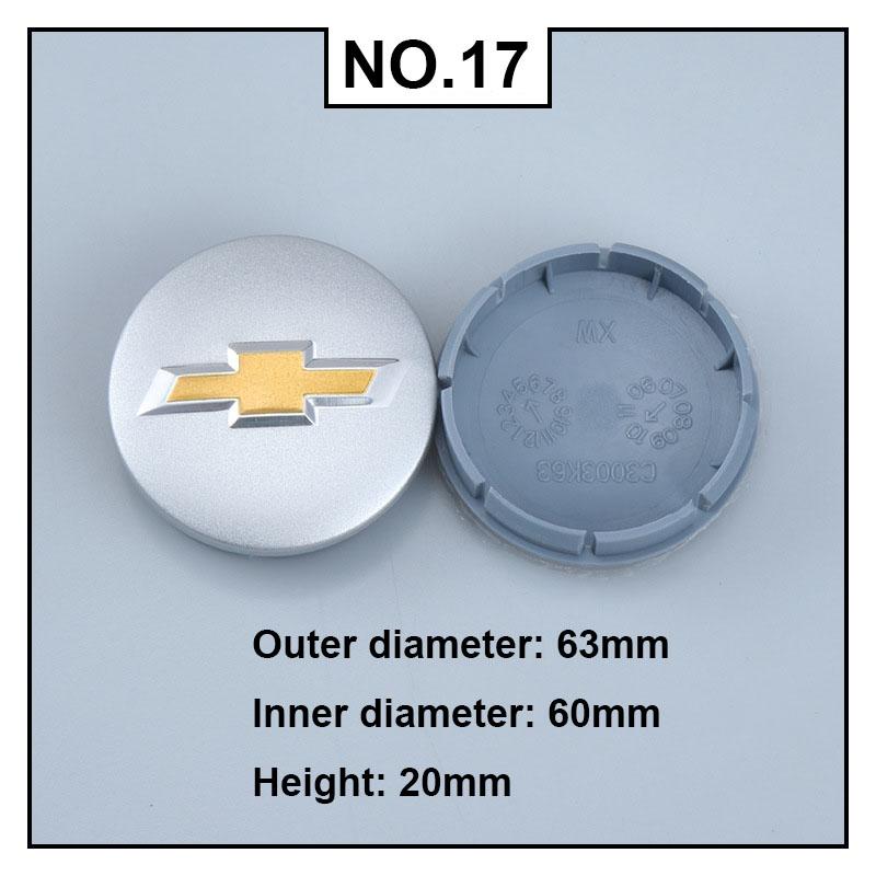 4PCS Car Wheel Center Covers Hub Caps Badge for Chevrolet Malibu AVEO Corvette CRUZE EQUINOx IMPALA LACETTI TRAX ORLANDO Sail