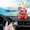 Solar Air Aromatherapy Fast Heating Flavoring Car Parfum 360 Rotation Double Ring Interior Decoration Rotating Car Air Freshener
