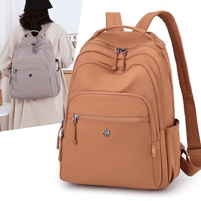 Zaino di Grande Capacità da Donna Multi-Strato Leggero in Nylon