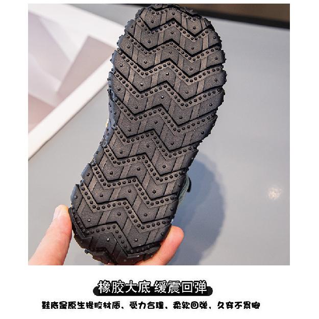 Children's Shoes with Fleece Lining, Mid-Top Sports Shoes, Winter New Style, Girls' Soft Sole, Double Cotton Casual Shoes, Boys' Running Shoes