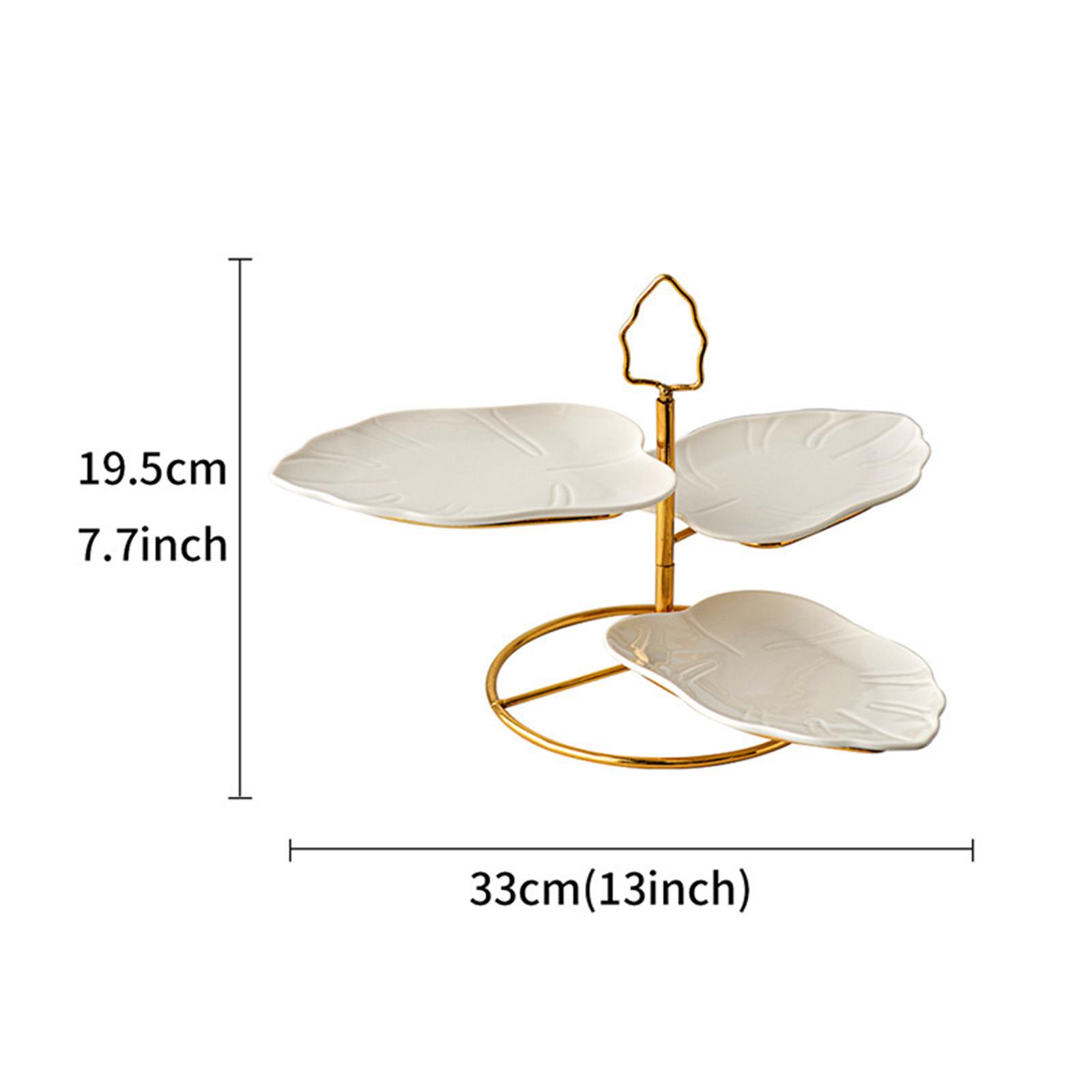 3 Tier Cake Stand Cupcake Stand Afternoon Tea Cake Stands Tiered Sandwich Stand Sweet Dessert Food Display Serving Tray Blue