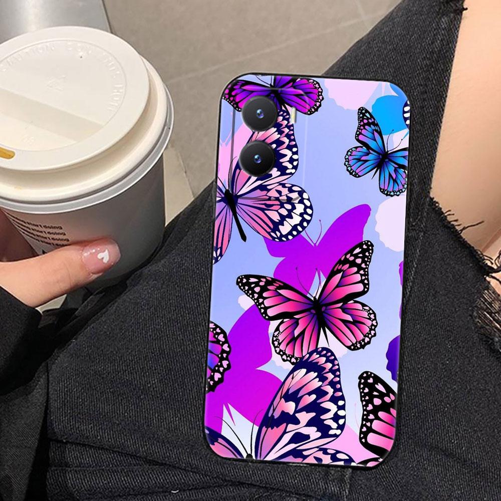 Beautiful Stylish Butterfly Phone Case For VIVO V60 V50 V40 LITE S1 V17 V20 SE V21 V23 V23E V25 V25E V27 V27E V29 V29E V30 Case