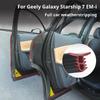For Geely Galaxy Starship 7 EMi 25-26 Door Seal Strip Hood B Pillar Sound Insulation Rubber Noise Reduction Accessories