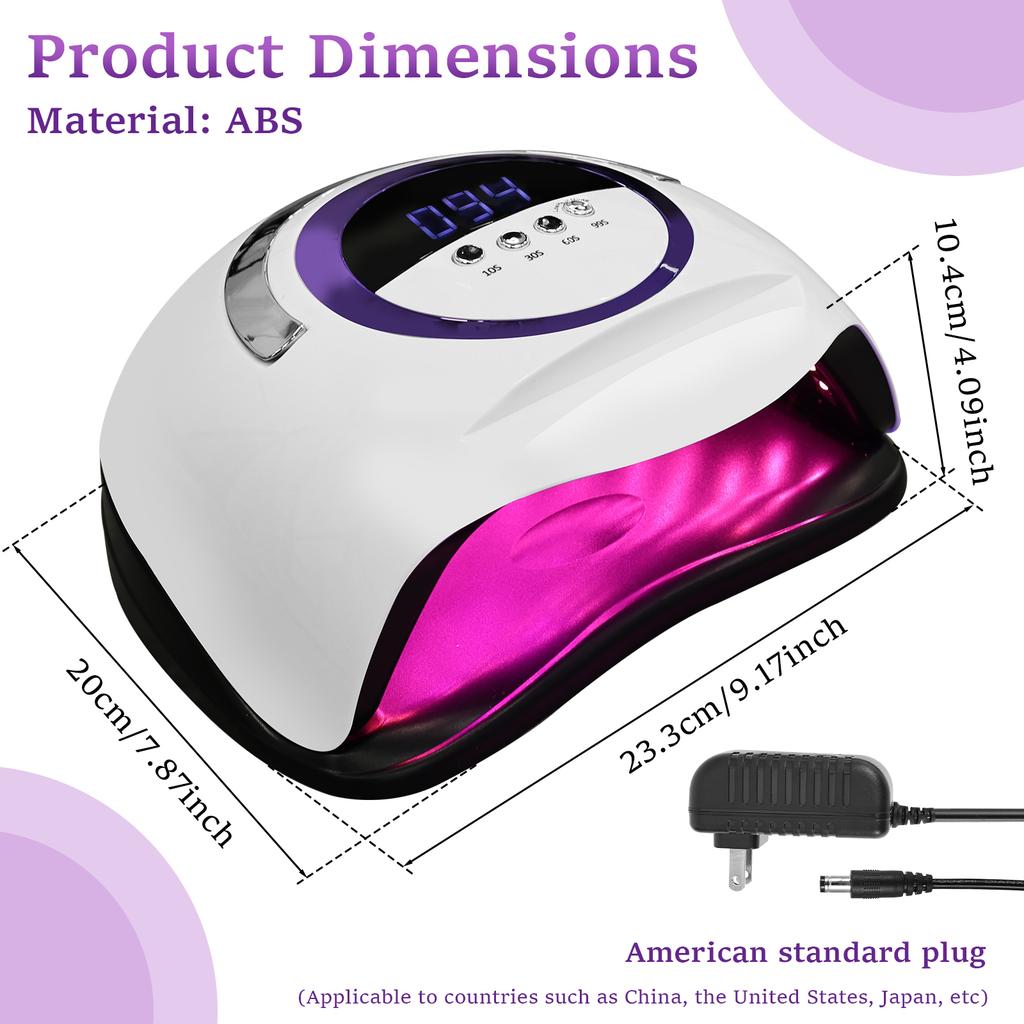 300W UV LED Nail Lamp 72 LEDs For Nail Dryer Smart Fast Gel Polish Curing Light Manicure Professional Salon Tool Equipment
