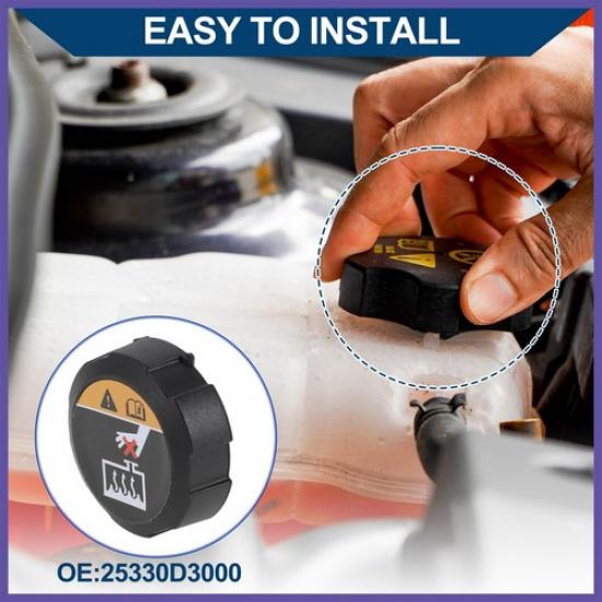 Coolant Cap for Hyundai Tucson Elantra Veloster Kona for Kia Niro 25330D3000