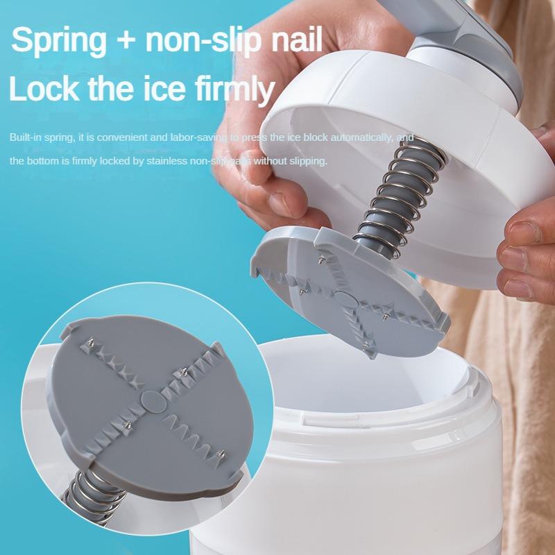 Compact Manual Ice Breaking Shaver, Household Hand Ice Crusher for Homemade Smoothie Raw Materials