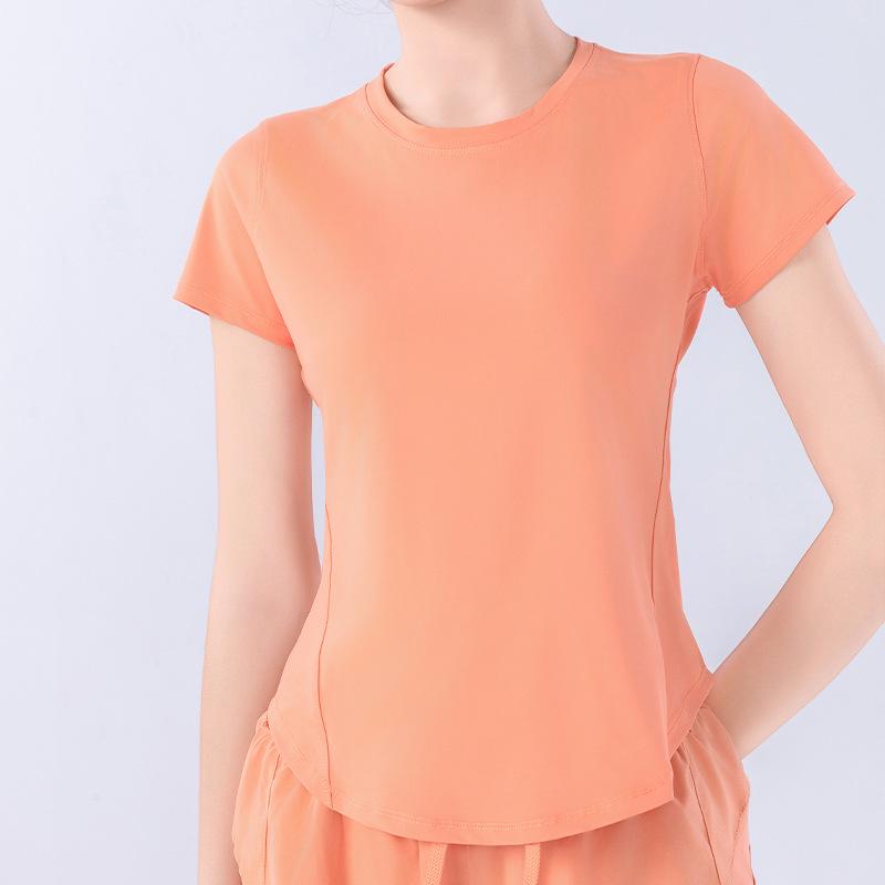 Women's Summer Quick-Dry Mesh Sports Set: Breathable, Loose Fit Short Sleeve Top for Running, Training & Yoga