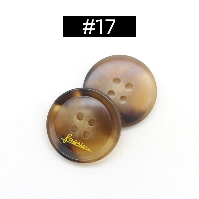 20Pcs Resin 4 Holes Buttons Sewing Accessories Size Complete For Clothing Decorative Plastic Buttons Handmade Diy