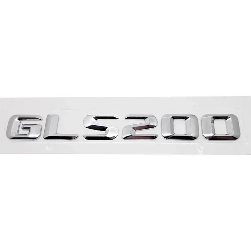 Car Rear Sticker Alphabet Trunk Badge Decal Exterior for Mercedes Benz GLS200 GLS250 GLS260 GLS300 GLS320 GLS350 Accessories