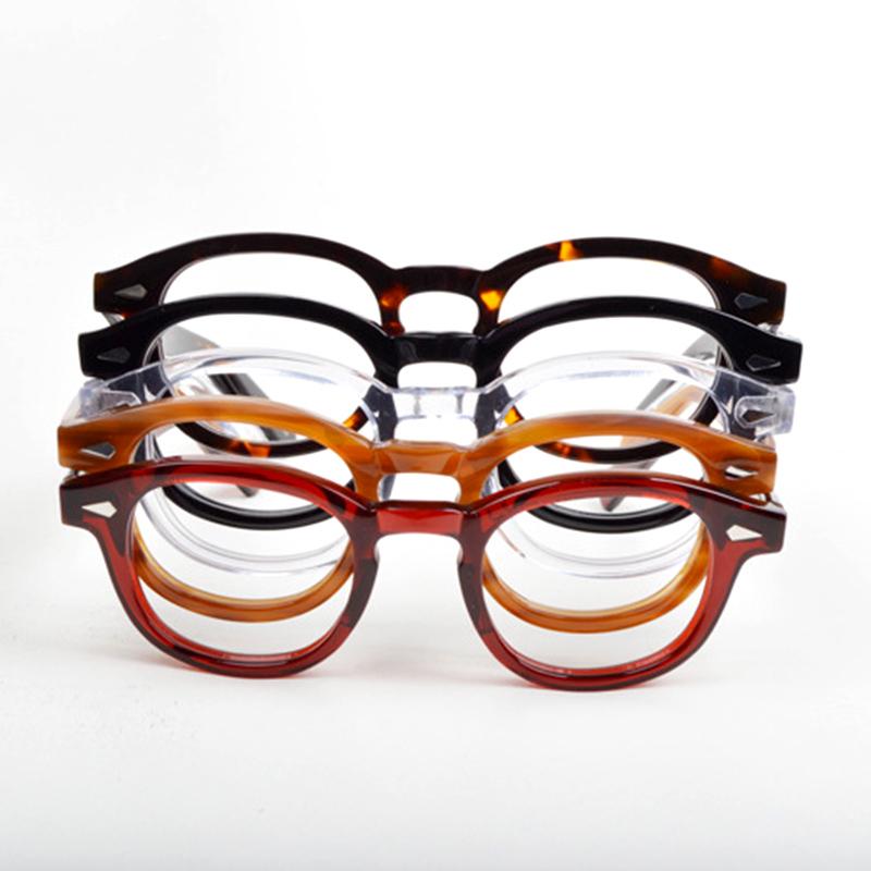 Johnny Depp Lemtosh Glasses Frame Men Women Luxury Brand Vintage Computer Goggles Acetate Glasses Frame Transparent Lens Box